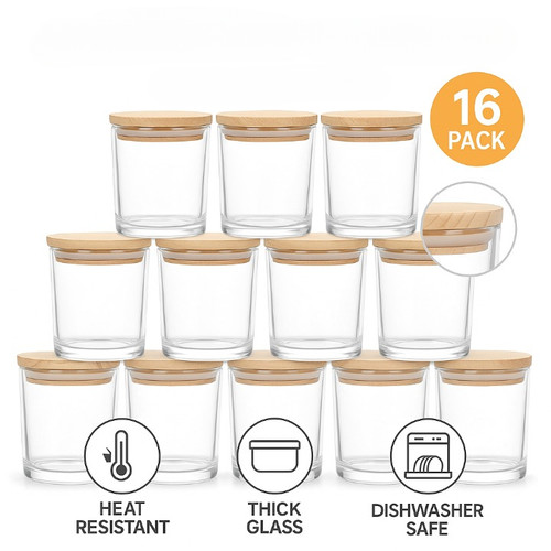 Candle jars with lids 7oz - candle, –